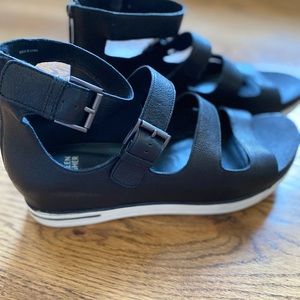 Eileen Fisher Gladiator Sport Sandal - Black - 11M